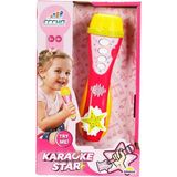 PopŞeker Oyuncak Pembe Karaoke Mikrofonu – Sahne Sırası Küçük Yıldızlarda! - Çok Renkli