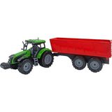 PopŞeker PopŞeker Gerçekçi Detaylarıyla Çocukların Hayallerini Gerçekleştiren Ayrılabilir Römorklu Sesli Işıklı Oyuncak Yeşil Traktör 43CM.