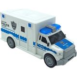 PopŞeker PopŞeker Oyuncak Kurtarıcı Polis Arabası Sesli Işıklı Sürtmeli Özellikli 20CM. Polis Otosu