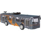 PopŞeker PopŞeker Oyuncak Metal Otobüs, Işıklı, Müzikli Çek-Bırak Özellikli Oyuncak Metal Otobüs 17 Cm.