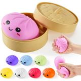 PopŞeker Renkli Squishy Dumpling Büyük Boy 10 x 10 cm Yumuşak Stres Giderici Oyuncak