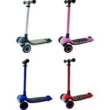PopŞeker Scooter Pilli Müzikli Renkli Işıklı - 3 Tekerlekli Güvenli Denge Sistemli Çocuk Scooterı - Açık Mavi