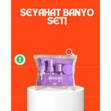 popüler 5 Parça Seyahat Kişisel Bakım Seti Şişe Sprey Krem Kutulu 2026