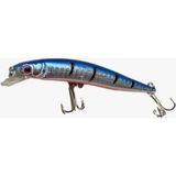 Populer 9.7cm 8.2gr Sahte Balık Yemi Kancalı Lures,rapala,spin,levrek, Lüfer, Çupra, Kefal, Turna Uyumlu - Mavi - Gri