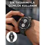 popüler Akıllı Saat Çelik Kordon Çağrı Cevaplama Amoled Ekran Titreşimli Uyku ve Sağlık Ta