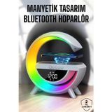 popüler Bluetooth Hoparlör Dijital Göstergeli Wireless Şarj RGB Işıklı 2026