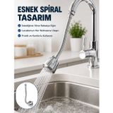 popüler Çok Fonksiyonlu Musluk Uzatma Aparatı 360° Hareketli Krom Musluk Başlığı 2026