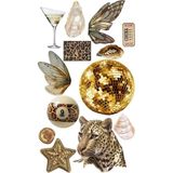 Popüler Gold Sticker Telefon Laptop Notebook Tablet Defter Matara Stiker Etiket ST1479