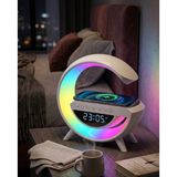 popüler RGB Işıklı Kablosuz Şarjlı Bluetooth Hoparlör Saat ve Alarm Özellikli 2026