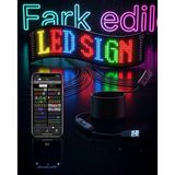 popüler RGB LED Matrix Panel 60 cm 16x96 Piksel Kayan Yazı ve Animasyon Destekli 2026