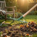 Popüler Sepet 14 Dişli Metal Bahçe Tırmığı - 37 cm Genişlik - Dayanıklı Yapı