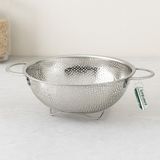 Popüler Sepet 19 cm Çelik Tel Ayaklı Metal Kulplu Süzgeç