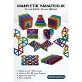 Popüler Sepet 216 Parça 5mm Manyetik Top Seti | Sihirli Mıknatıslı Küp Yapı Oyuncak | Stres ve Rahatlama İçin Eğlenceli Manyetik Toplar