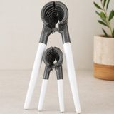 Popüler Sepet 2li Metal Fındık ve Ceviz Kıracağı Beyaz Saplı