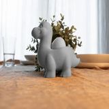 Popüler Sepet 3D Baskı Dinozor Yumurtalık - Sevimli Eggosaurus Yumurta Tutucu-Gri