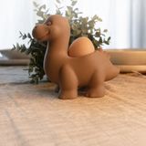 Popüler Sepet 3D Baskı Dinozor Yumurtalık - Sevimli Eggosaurus Yumurta Tutucu-Kahverengi