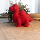Popüler Sepet 3D Baskı Dinozor Yumurtalık - Sevimli Eggosaurus Yumurta Tutucu-Kırmızı
