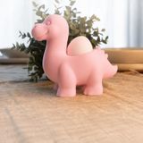 Popüler Sepet 3D Baskı Dinozor Yumurtalık - Sevimli Eggosaurus Yumurta Tutucu-Pembe