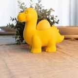 Popüler Sepet 3D Baskı Dinozor Yumurtalık - Sevimli Eggosaurus Yumurta Tutucu-Sarı