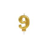 Popüler Sepet 9 Rakam Mum Gold Renk - 9 - Gold
