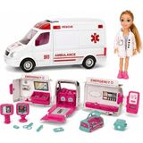 Popüler Sepet Ambulans ve Bebek 11 Parça