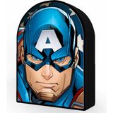 Popüler Sepet Captain America 300 Parça Puzzle 35584 - Metal Kutu