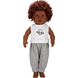 Popüler Sepet Dollz'n More Dada Kıvırcık Saçlı Bebek 60 cm