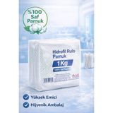 Popüler Sepet Hidrofil Rulo Pamuk 1 kg Saf Pamuk Yüksek Emici Medikal ve Kozmetik Kullanım 1 Adet
