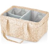 Popüler Sepet katlamalı Anne & Bebek Organizer 795 Somon Çiçek - Renkli