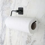 Popüler Sepet Kendiliğinden Yapışkanlı Siyah Paslanmaz Metal Rulo Havluluk Aparat