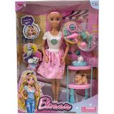 Popüler Sepet Kutulu Pet Shop Bebek Set 11,5 Inç - WG66962