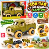 Popüler Sepet LC-31284 Sök-Tak Çiftlik Araçları Kamyon Oyuncak