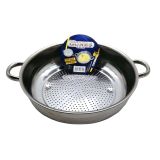 Popüler Sepet No-1 - 26cm Basık Süzek Metal Süzgeç Bx40