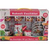 Popüler Sepet Oyuncak 14 Parça Desenli Metal Çay Set - ATF-996-7A-10A