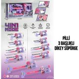 Popüler Sepet Oyuncak Pilli Pembe Süpürge-Psf - 096-17A