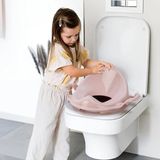 Popüler Sepet Pembe Kulplu Çocuk Klozet Adaptörü