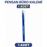 Popüler Sepet Pensan Büro Tükenmez Kalem 1.0 mm Mavi 1 Adet