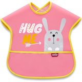 Popüler Sepet Poli Muşamba Büyük Mama Önlüğü 029 Pembe - Çok Renkli - 0 - 12 Ay