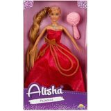 Popüler Sepet Prenses Uzun Saçlı Aksesuarlı Bebek Set 29 cm 3renk - 0835 Nessiworld-Rst-Sıs-Mnk