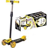 Popüler Sepet Twist LED Işıklı 3 Tekerlekli Scooter Sarı