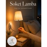popüler Soket Lamba Yatak Başı Işığı Ayarlanabilir Boyunlu 2026