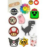 Popüler Sticker Telefon Laptop Notebook Tablet Defter Matara Stiker Etiket ST656