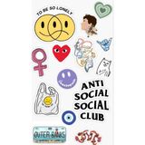Popüler Sticker Telefon Laptop Notebook Tablet Defter Matara Stiker Etiket ST853