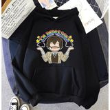Populus Anime Dazai Depressed Kapşonlu Sweatshirt - 10S-Siyah