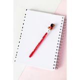 Populus Ayıcıklı Yumurtlayan Kalem - 14 cm - Kırmızı - yumurtayan kalem