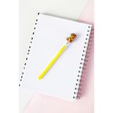 Populus Ayıcıklı Yumurtlayan Kalem - 14 cm - Sarı - yumurtayan kalem