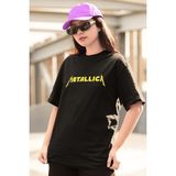 Populus Metallica Logo Siyah Tişört