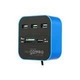 Popvitrin 3 Port 2.0 USB Çoklayıcı ve Kart Okuyucu Concord C-847