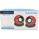 Popvitrin Pc USB Mini Speaker 1+1 Hoparlör Ses Sistemi WN-1110