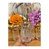 P&ORA PREMIUM KITCHEN PRODUCTS Orjinal Echo 6'lı Ağzı GERÇEK Yaldızlı Çay Bardağı , Hediyelik , Çeyizlik , Lüks